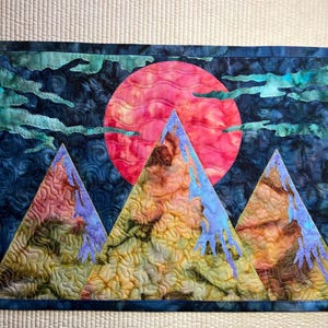Moonshine - Placemats - PDF quilt pattern - Alaska quilt pattern - pdf place mat pattern - JoAnn Hoffman