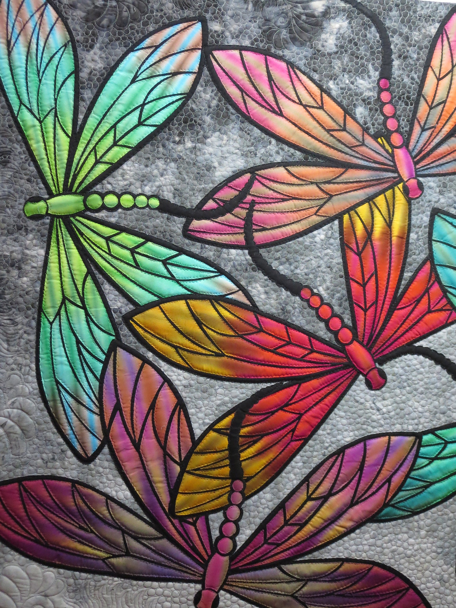 Dance of the Dragonflies PDF Quilt Pattern Applique Quilt Etsy