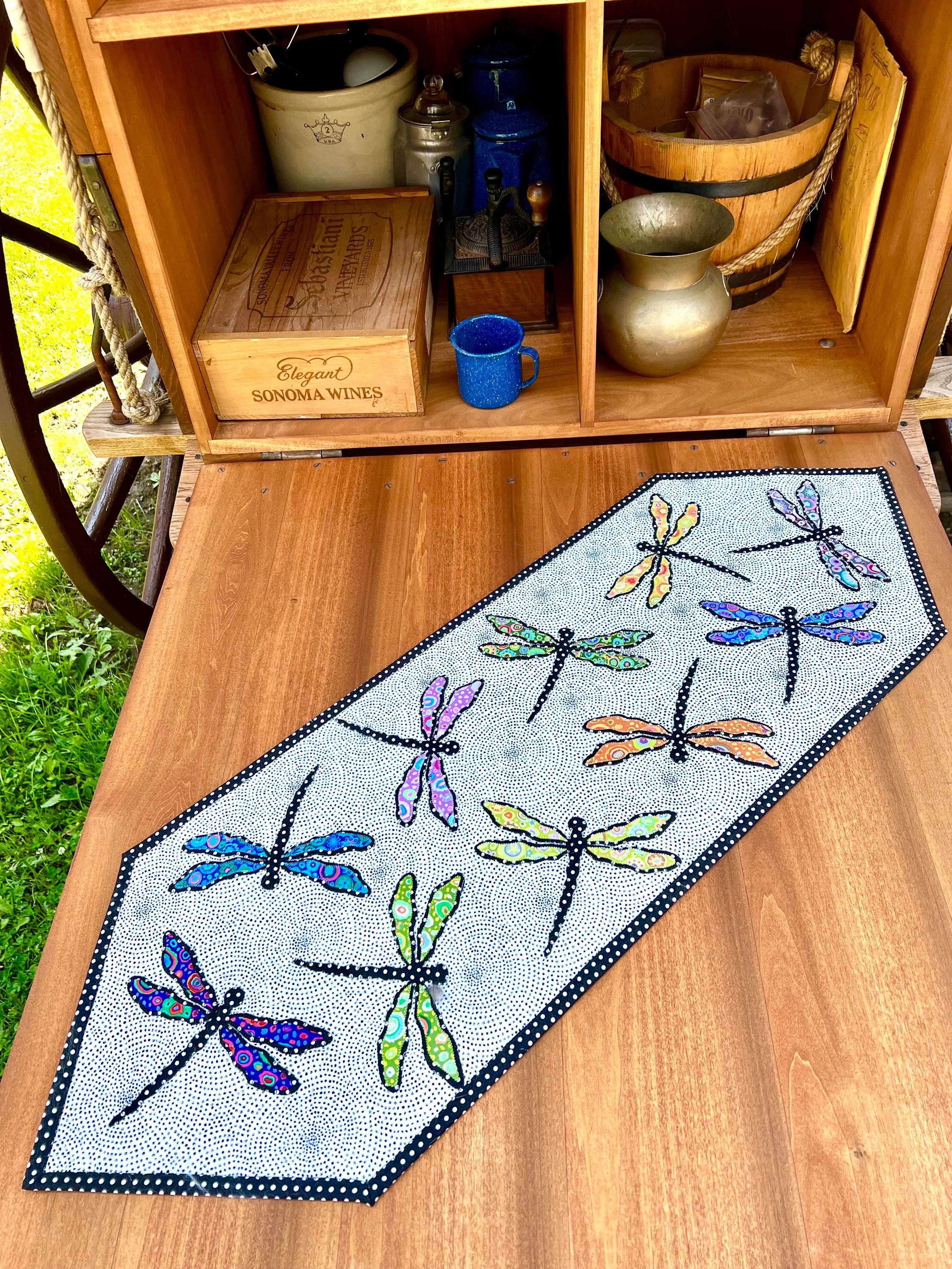 Dragonflies Table Runner - PDF Pattern - Table Runner Pattern ...
