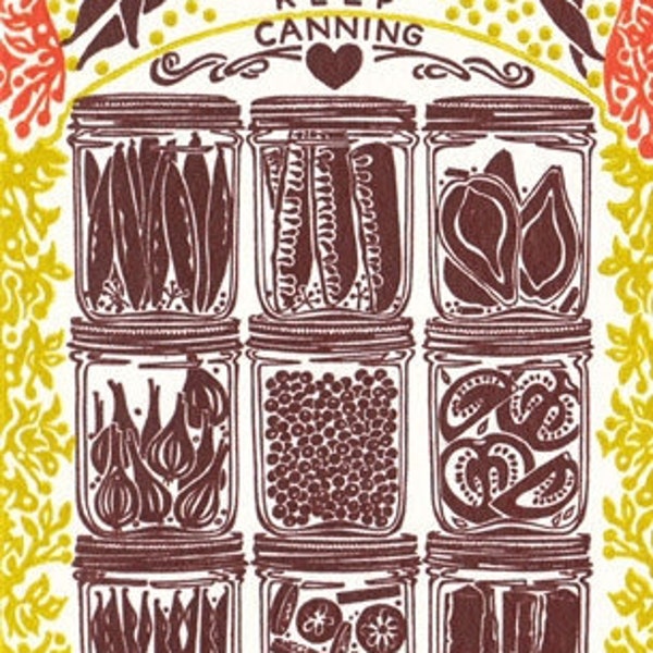 Keep Canning - Letterpress Card