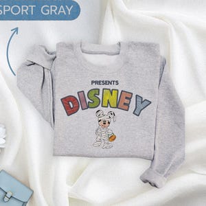Mickey Mummy Halloween Sweatshirt, Presents Disney Embroidered Fall Pullover, Cute Spooky Mummy Mickey Cozy Autumn Crewneck