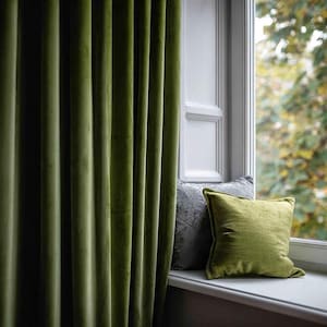Luxury Velvet Curtain Panels – Custom Sizes, 60 Colors, Multiple Hanging Styles, Extra Long Drapes for Living Room, Bedroom & Room Divider