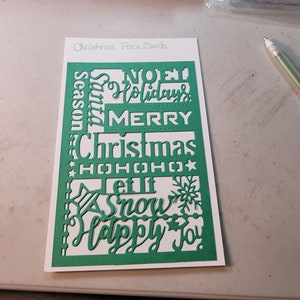 Tarjeta de Navidad -2 a un conjunto