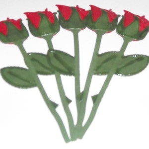 Red Rose Buds 2 to a pack image 1