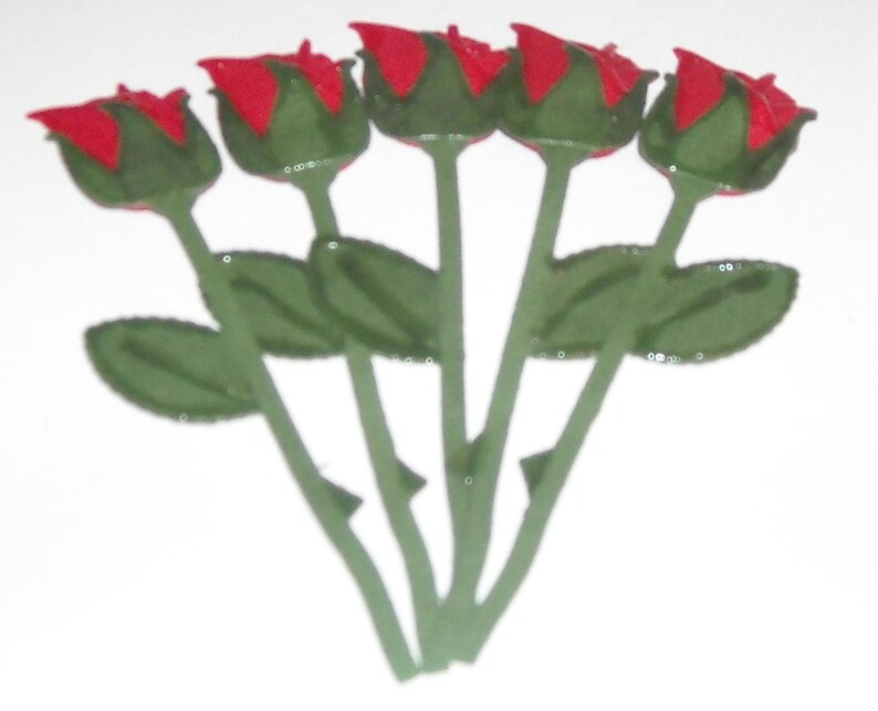 Red Rose Buds 2 to a pack image 1