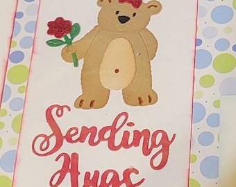 Teddy Bear Sending Hugs 3 pieces to a set