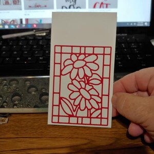 Verre de tache de fleur - 2 à un ensemble