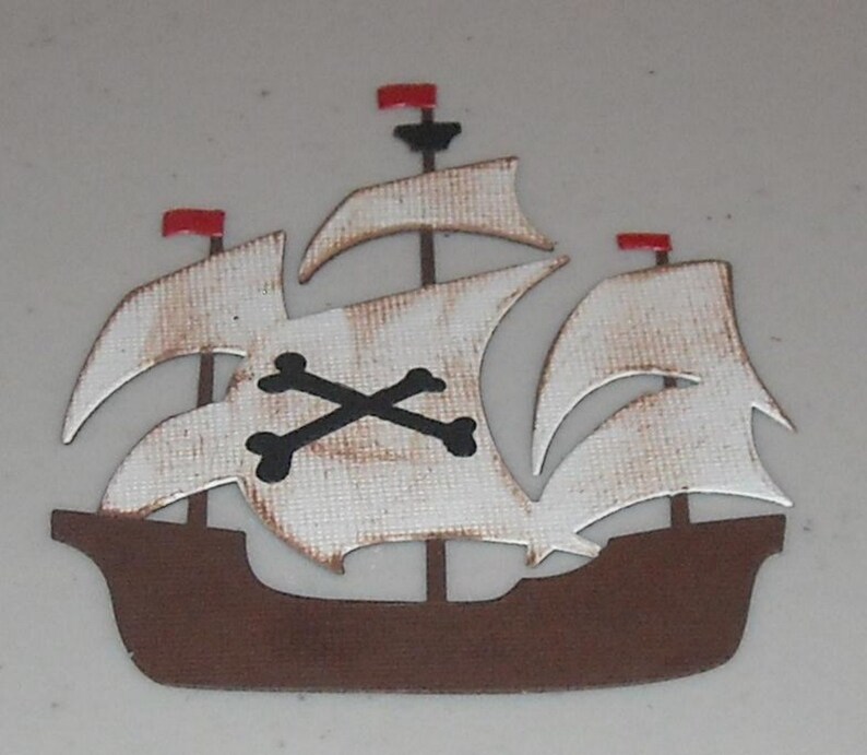 Pirate Ships 2 to a pack image 1