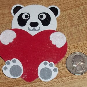 Panda-Valentine - 2 zu einem set