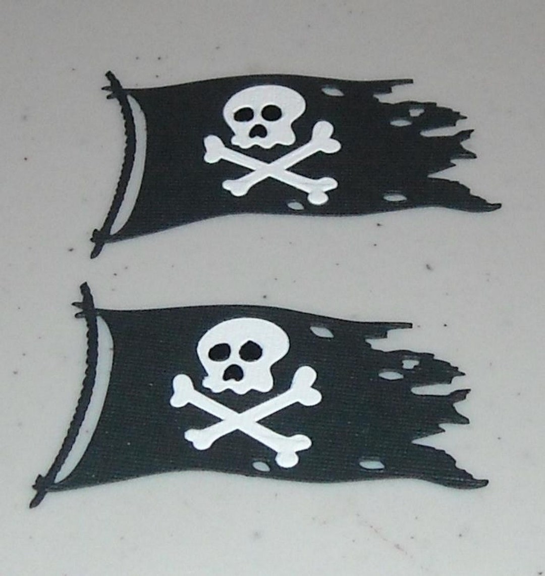 Pirate Flags 2 to a Pack Etsy