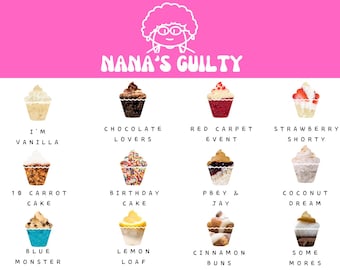 Flavors Menu- DO NOT BUY - Browse our flavors here | More delicious Information