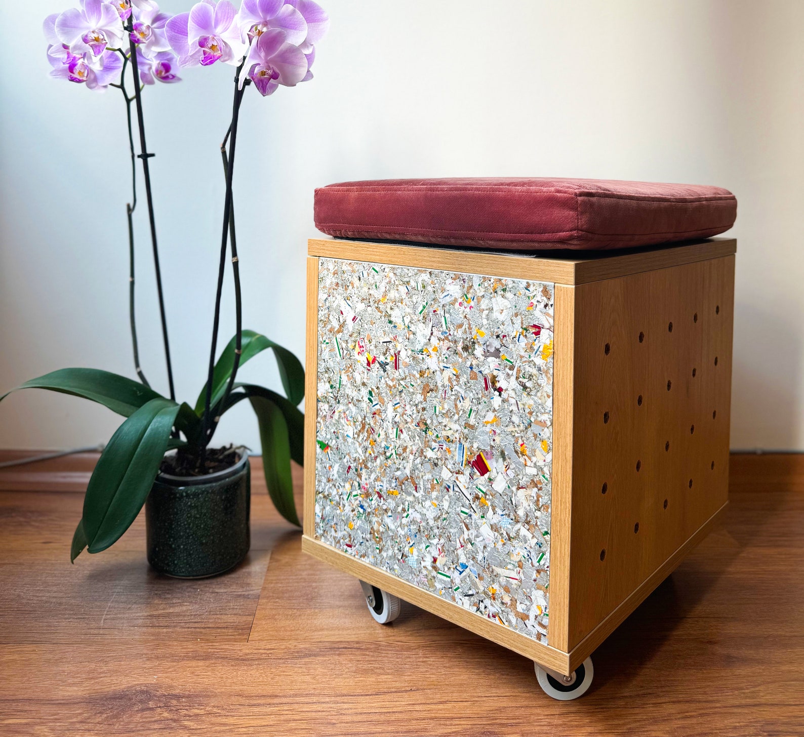 Curated visual reference: Space Saving Sustainability Reference: Versatile Ottoman Eco Friendly Seating