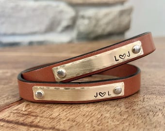 Personalized Matching Couple Bracelets