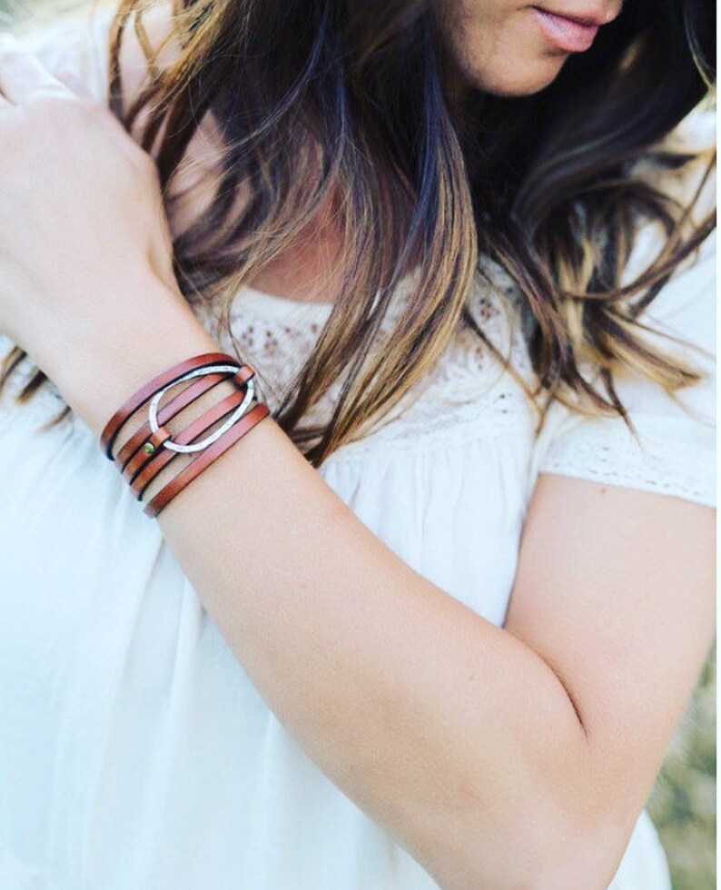 Personalized Leather Wrap Bracelet Etsy
