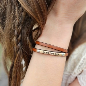 Family Name Personalized Leather Multi-Strand Bracelet for Women image 10