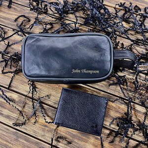 Conjunto de cartera y bolso de cuero grabado personalizado: regalo personalizado para ella, cuero de alta calidad, diseño elegante y práctico, perfecto para uso diario
