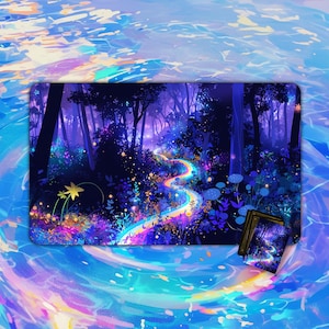 TCG Playmat |  Starlit Rainbow Road Playmat | MTG Accessory | Playmat | Custom Playmat