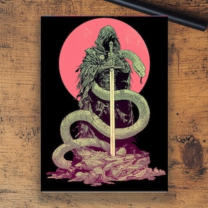 Pochettes pour cartes, pochettes pour cartes JCC, pochettes pour cartes artistiques personnalisées, pochettes pour cartes thème serpent, pochettes pour jeux de cartes, pochettes pour cartes magiques