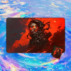 Tapis de jeu Fiery Astral Skull | de bureau et tapis de souris | Tapis de jeu