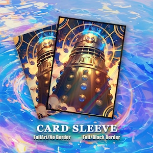 MTG Card Sleeves: Golden Dalek Vision High Quality Sleeves, Suitable for all TCG Cards