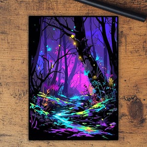 Pochettes pour cartes : pochettes Neon Forest de qualité supérieure, adaptées à tous les tcg, feuille/holo de haute qualité
