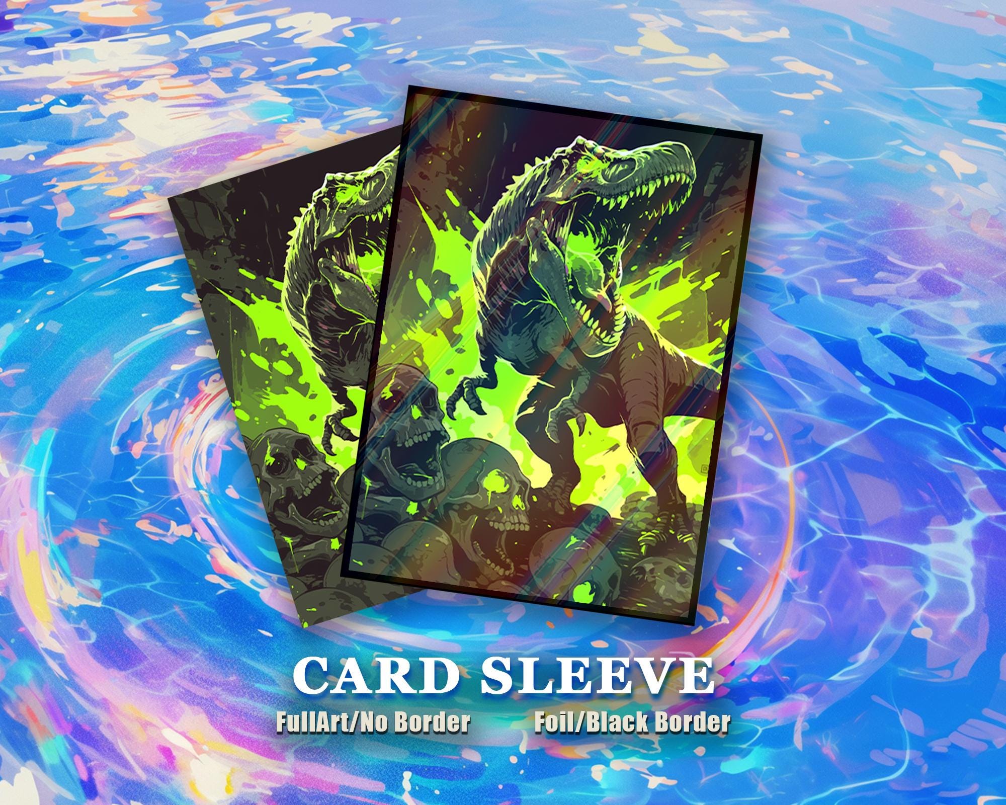 MTG カードスリーブ: ネオンダイナソーロア 高品質スリーブ、すべての