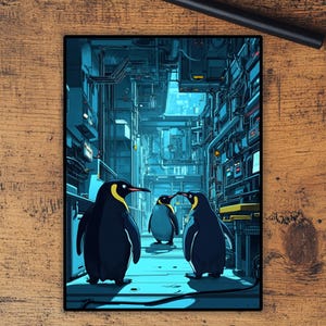 Fundas para cartas MTG: Un grupo de pingüinos Fundas de primera calidad, aptas para todos los TCG Fundas holográficas/foil de alta calidad