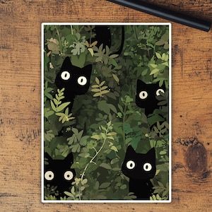 Pochettes pour cartes : pochettes Kawaii Black Cat de qualité supérieure, adaptées à tous les tcg, brillant de haute qualité