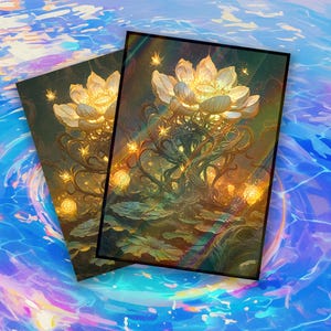 Bustine protettive per carte: Luminous Lotus Bloom Bustine protettive di alta qualità, adatte a tutte le carte TCG
