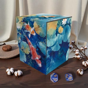 custom in deck fish box Card for MTG Cards,100+ Single Sleeved Cards Trading Card Deck Case,Strong Magnet Magic Gathering Deck Box,PU Leather Trading Card Storage Box for TCG,CCG,MTG Cards,Ocean Sea Turtle : Toys its ideal for storing cherished keepsakes  from lures and fishing licenses to photos Fish Tackle Deck Box For