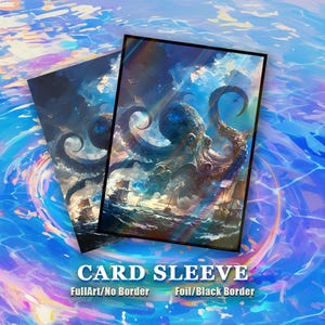 kraken card sleeves Skins Frost White Matte – Kraken Dice Wetter und Abnutzungserscheinungen Sea Monster Card Sleeves -