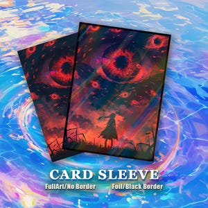 MTG Card Sleeves: Giant Eye and Girl High Quality Sleeves, Suitable for all TCG Cards