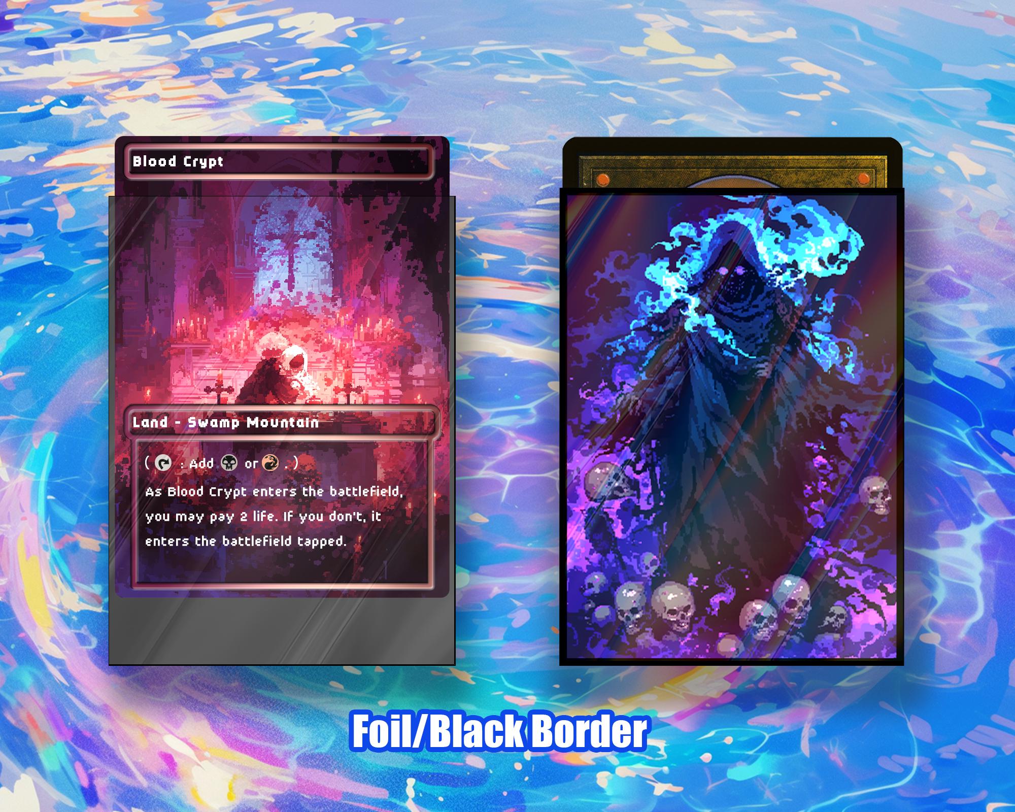 MTGカードスリーブ：ピクセルアート ダークソーサラー 高品質スリーブ