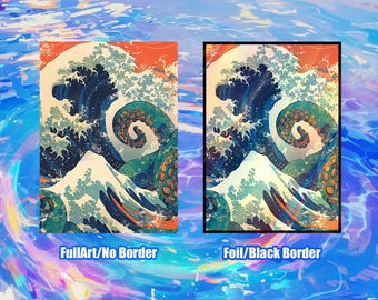MTG Card Sleeves: Wave and Octopus High Quality Sleeves, Suitable
