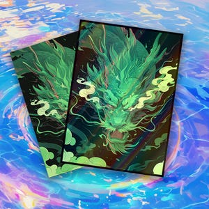 Pochettes pour cartes : pochettes vertes de haute qualité, adaptées à tous les tcg