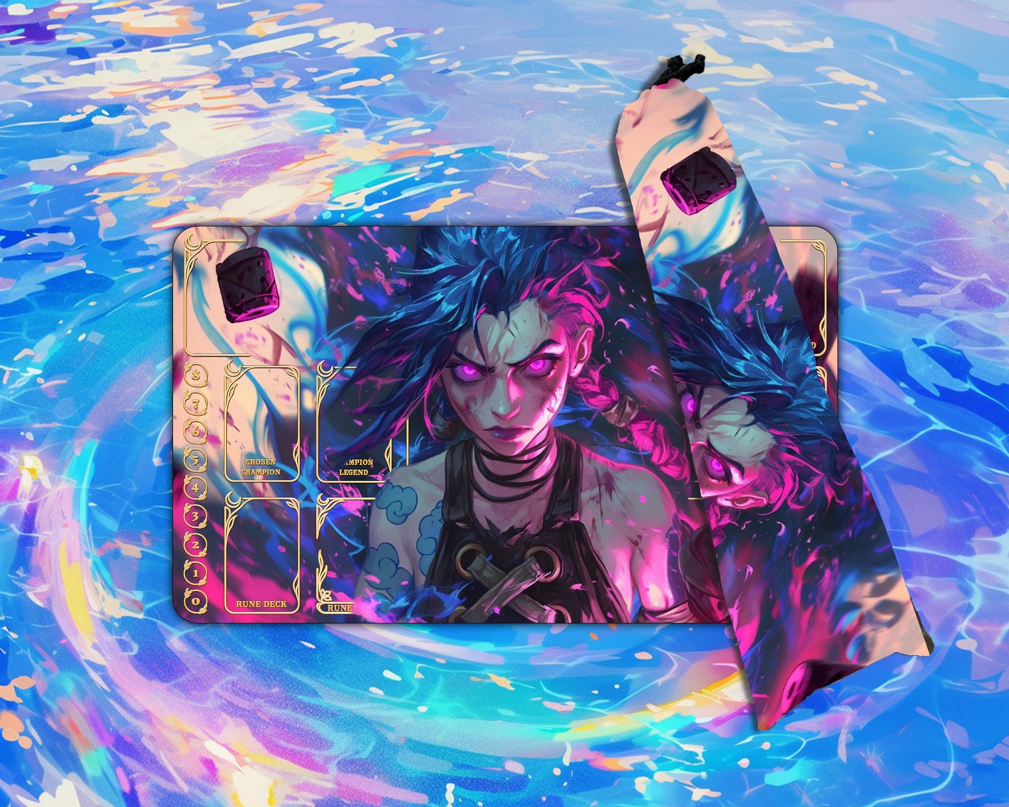 Riftbound Playmat, Arcane Theme Playmat ,24