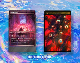 MTGカードスリーブ：恐怖の眼差し 高品質スリーブ、すべてのTCGカード