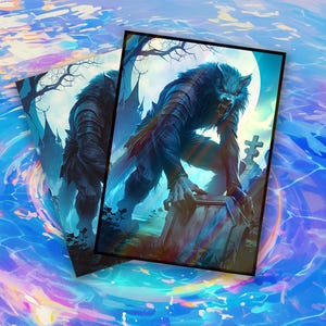 Card Sleeves: Moonlit Werewolf High Quality Sleeves, Suitable for all TCG Cards