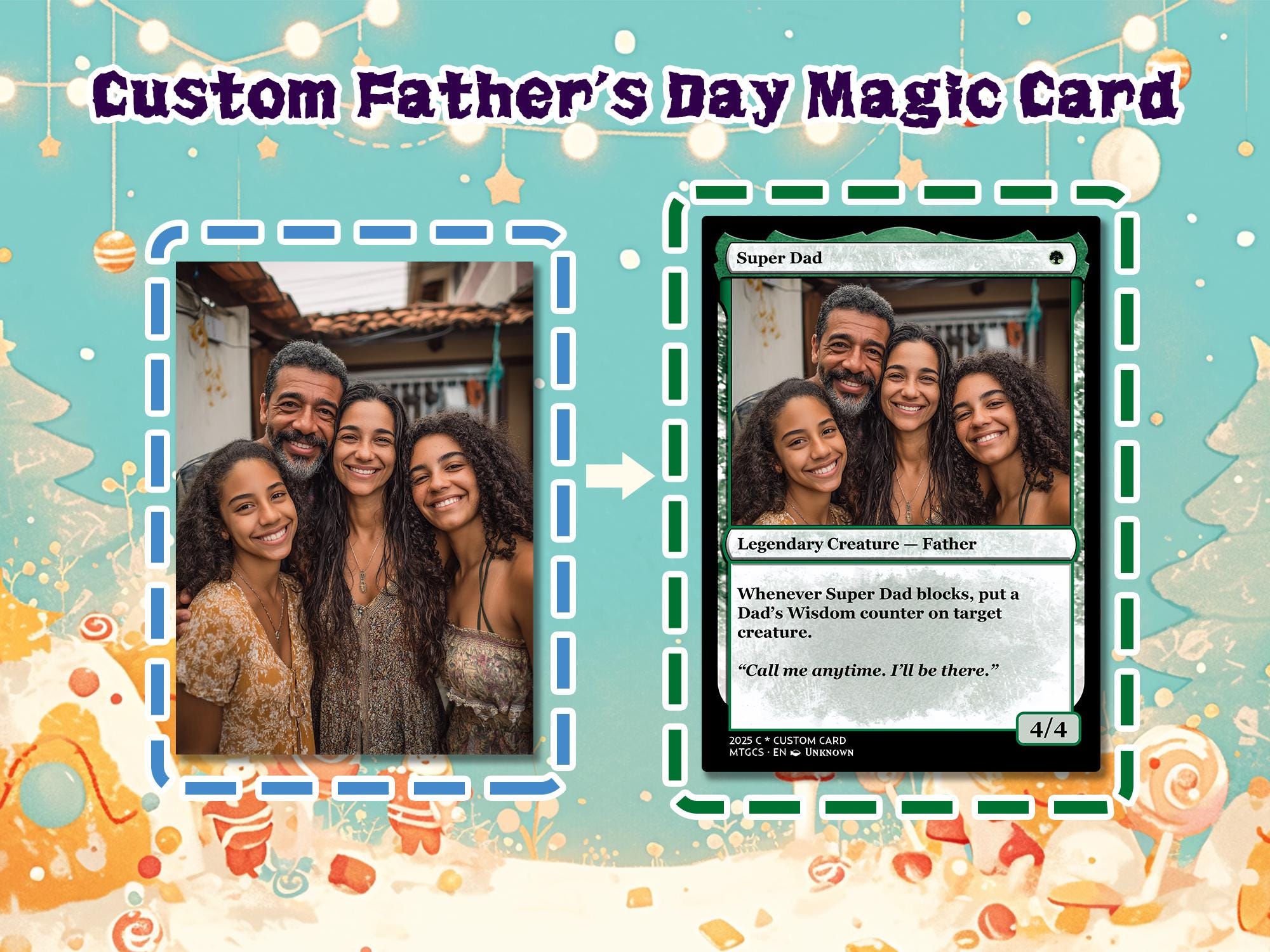 Magic Dad Card - Etsy Canada
