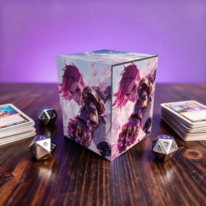 Deck Box, Arcane VI - Anime-stijl, 75+ custom leren deckboxen voor verzamelobjecten