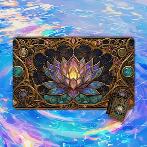 TCG Playmat |  Crystal Lotus Holy Icon Playmat | MTG Accessory | Playmat | Custom Playmat