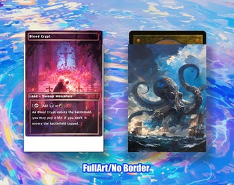 MTGカードスリーブ：ファンタジーオーシャンクラーケン 高品質スリーブ