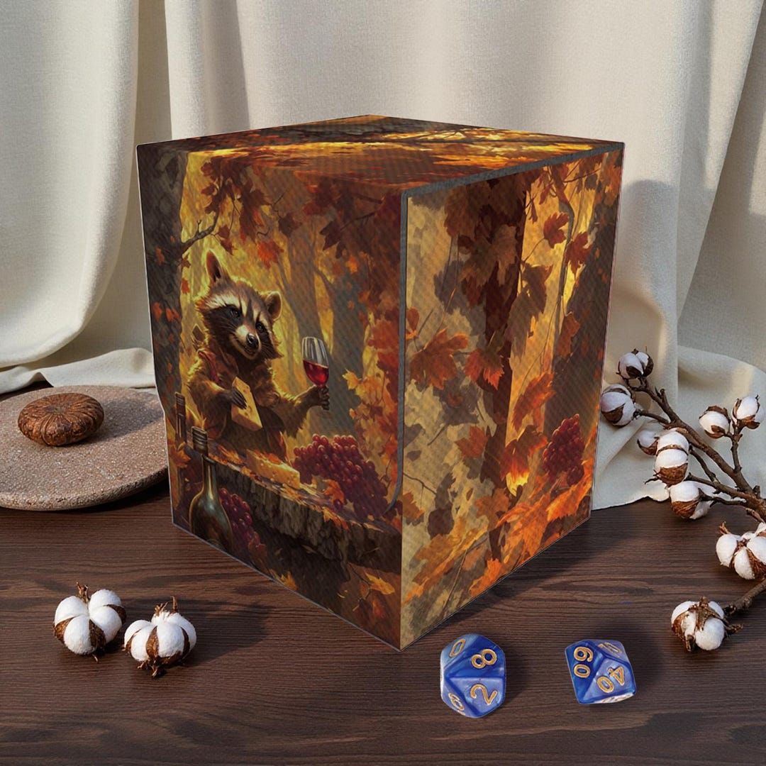 Forest Box Top Deck Box, Fall Forest Feast, 75+ Storage Collectible Deck Boxes, Custom ...