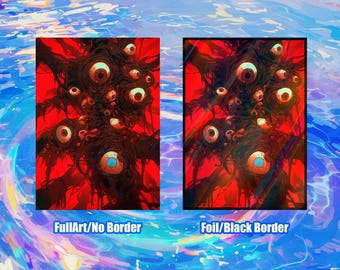 MTGカードスリーブ：恐怖の眼差し 高品質スリーブ、すべてのTCGカード