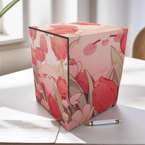 Party Kirby Deck Box - Anime style, 200 Storage Collectible Deck Boxes, Custom Leather Deck Boxes