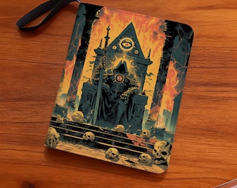 Trading Card Binder, 4/9 - Pocket Album Skull-Surrounded Hooded Figure – Stores 400/900 Trading Cards in Style