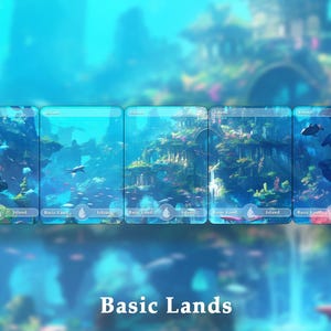 5 Islas Terrestres Básicas. 10 cartas proxy