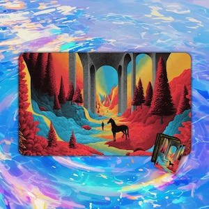 TCG Playmat |  Colorful Path Playmat |  24&quot;x14&quot; | Playmat | Custom Playmat