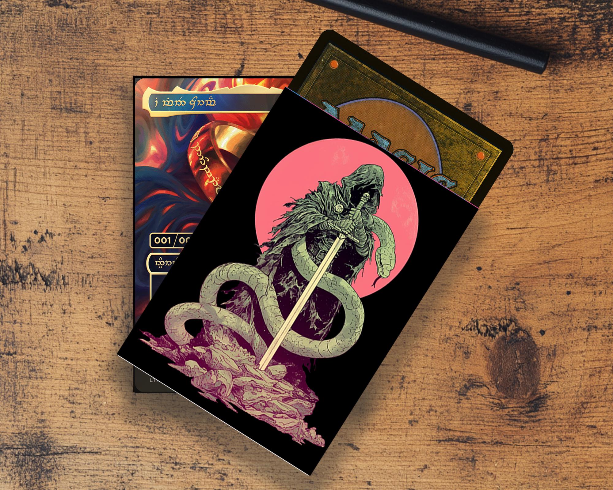snake card sleeves MTG Card Sleeves: Custom Snake Theme – TCG Protection for Magic & Card Games