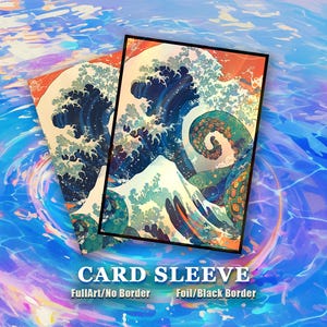 great wave card sleeves Amazon.com: "The Great Wave off Kanagawa" Standard (Magic) Deck Protector  sleeves (65 Count Pack) : Toys & Games